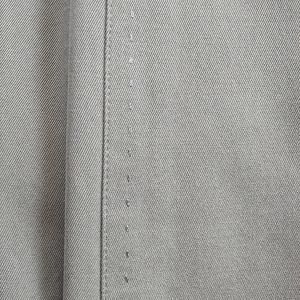 Nat Nast Pleated Trousers Mens 37x34 Cement Beige Silk Cotton Casual Classicwear